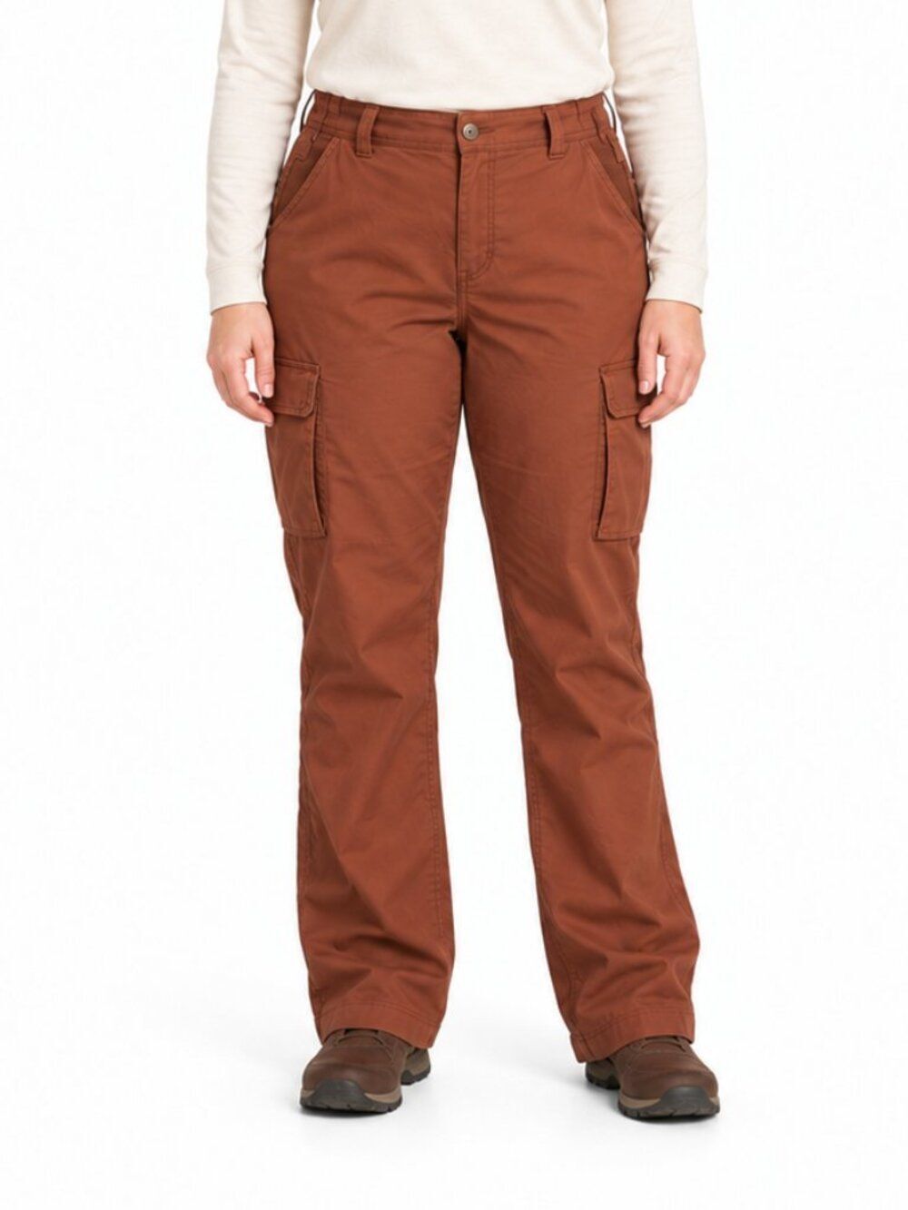 Duluth Trading Co Rust Brown Cargo Pants 18W 31 Inseam Utility Workwear Outdoors